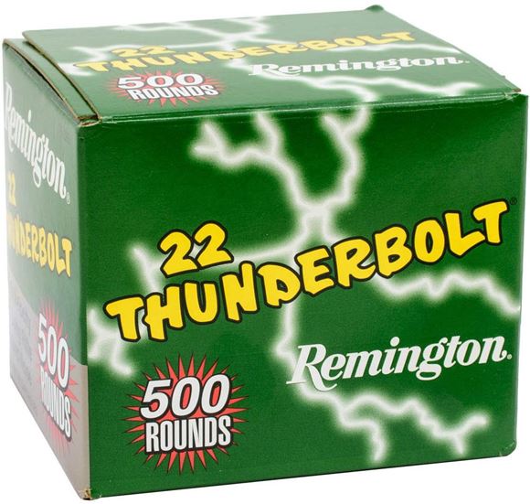 Picture of Remington Thunderbolt Rimfire Ammo - High Speed, 22 LR, 40Gr, RN, 5000rds Case