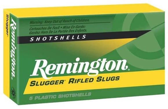 Picture of Remington Slugs, Slugger High Velocity Slugs Shotgun Ammo - 20Ga, 2-3/4", MAX DE, 1/2oz, RS, 250rds Case, 1800fps