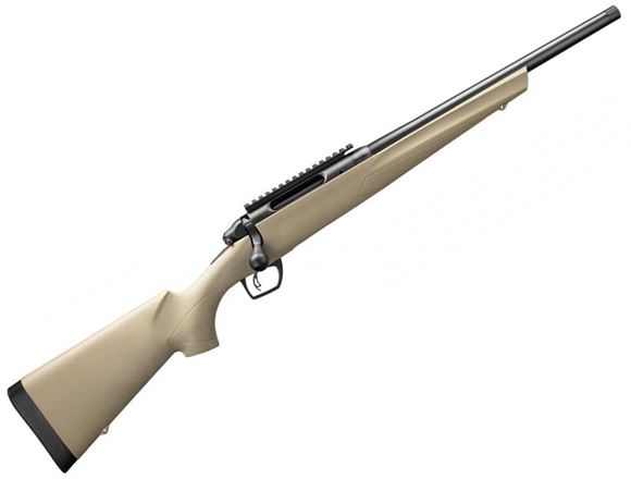 Picture of Remington Model 783 HBT Bolt Action Rifle - 6.5 Creedmoor, 24", Matte Black, Heavy Threaded Barrel, FDE Synthetic Stock, 4rds, CrossFire Adjustable Trigger, Pillar-Bedded, SuperCell Recoil Pad, With Picatinny Rail