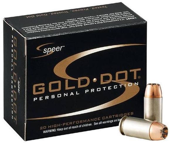 Picture of Speer Gold Dot Personal Protection Handgun Ammo - 9mm Luger, 124Gr, GDHP, 20rds Box