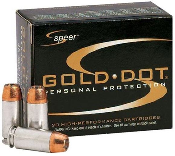 Picture of Speer Gold Dot Personal Protection Handgun Ammo - 38 Special +P, 125Gr, GDHP, 20rds Box