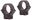 Picture of Sun Optics USA Mounting Systems - 22 Sport Rings, 1", Medium, Satin Black, 3/8" Dovetail
