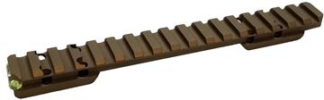 Picture of Picatinny Rail, For Browning X-Bolt Hell's Canyon, Burnt Bronze Cerakote, w/20 MOA, Anti-Cant Indicator, Long Action X-Bolt 1 Only