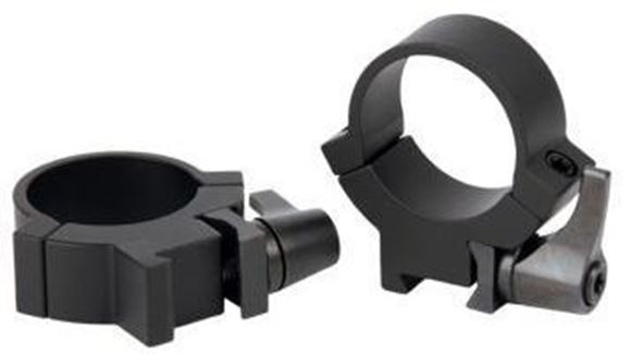 Picture of Warne Scope Mounts Rings - Maxima Rimfire - 1", High, Quick-Detach, Matte, Fits 3/8" & 11mm Dovetails