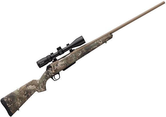 Picture of Winchester XPR Hunter Strata Bolt Action Rifle - 300 Win Mag, 26", Scope Combo With Vortex Crossfire II 3-9x40mm, Permacote FDE Finish, True Timber Strata Camo Stock, 3rds