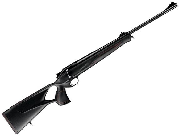 Picture of Blaser R8 Professional Success Monza Edition Straight Pull Bolt Action Rifle - 308 Win, 580mm, Standard Contour Fluted Barrel, Black Synthetic Thumbhole Stock w/Leather Inlays, DLC Bolt Knob, DLC Bolt Head