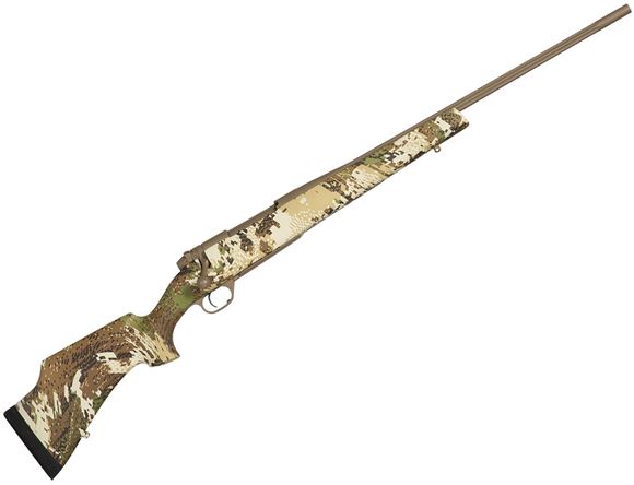 Picture of Weatherby Mark V Sub-Alpine Bolt Action Rifle - 6.5 Creedmoor, 22", #1 MOD Contour, Cold Hammer Forged Fluted Barrel, FDE Cerakote Finish, Gore Optifade Subalpine Camo Monte Carlo Composite Stock, 4rds, LXX Trigger