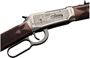Picture of Winchester Model 94 "125th Anniversary Edition" Lever Action Rifle - 30-30 Win, 24", 12", Polish Blued w/ Gold Marking, Hand Engraved Nickel Finish Receiver, Oil Finish Grade III/IV Black Walnut Stock, 6rds, Marble Bead Front & Adjustable Semi-Buckhorn R