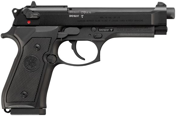 Picture of Beretta 92FS DA/SA Rimfire Pistol - 22 LR, Black, 5", Ambidextrous Safety/Decocker, Lanyard Loop, Extra Dovetail Front Sight, Full Size Alloy Frame, 2x10rds