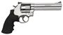 Picture of Smith & Wesson (S&W) Model 686-6 Distinguished Combat Magnum STS DA/SA Revolver - 357 Mag, 6", Satin Stainless Steel, Molded Rubberized Grip, 6rds, Patridge Front & Adjustable Rear Sights