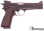 Picture of Used Browning Hi-Power 9mm Luger Semi Auto Pistol, Blued, Wood Grips, Original Box, Adjustable Rear Sight, No Mag, Excellent Condition