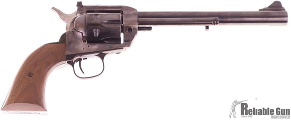 Picture of Pre-Owned Virginian Dragoon - Single Action Revolver 44 Mag, 8-3/8" Barrel, Polish Blued with Case hardened Frame. Extra Artificial Ivoy Grips