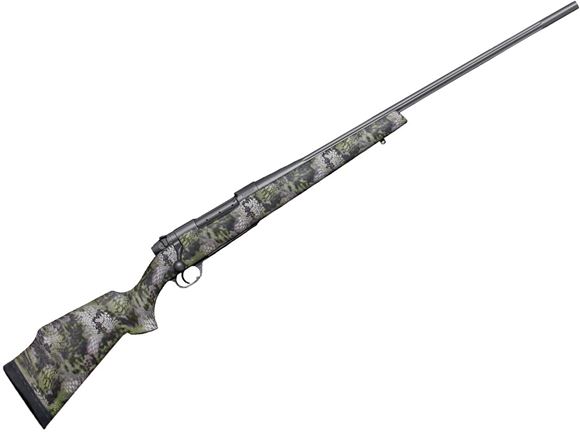 Picture of Weatherby Mark V Altitude Bolt Action Rifle - 270 Win, 22", Tungsten Cerakote Fluted Stainless Barrel, Kryptek Altitude Camo Monte Carlo Carbon Fiber Stock, 54 Degree Bolt, 4rds, LXX Trigger