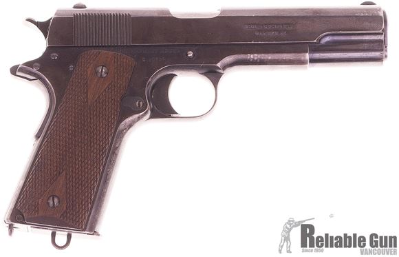 Picture of Used Colt 1911 Semi-Auto 45 ACP, 1914 Canadian Government Purchase, Includes Letter of Authentication, Some Holster & Handling Wear, Otherwise Good Condition