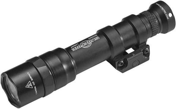 Picture of SureFire M600DF Dual Fuel LED Scout Light - 1500 lumens, 1.5 hours, TIR Lens, x1 18650 Battery & Charge Cable (included),  Mil-Spec Hard-Anodized, Black