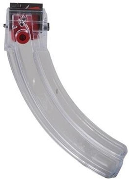 Picture of Butler Creek Magazines, Steel Lips Banana Magazines - 10rds, Clear, For Ruger 10/22, 77/22 & AMT Lightning