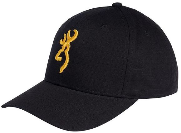 Picture of Browning Hats - Black & Gold Hat, Adjustable
