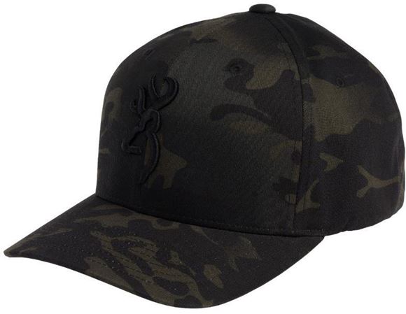 Picture of Browning Hats - Phantom Multi Cam Black, Black Logo, Flex-Fit, L/XL