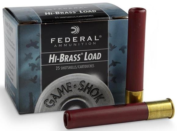 Picture of Federal Game-Shok Upland Hi-Brass Load Shotgun Ammo - .410", 3", Max, 11/16oz, #6, 25rds Box, 1135fps