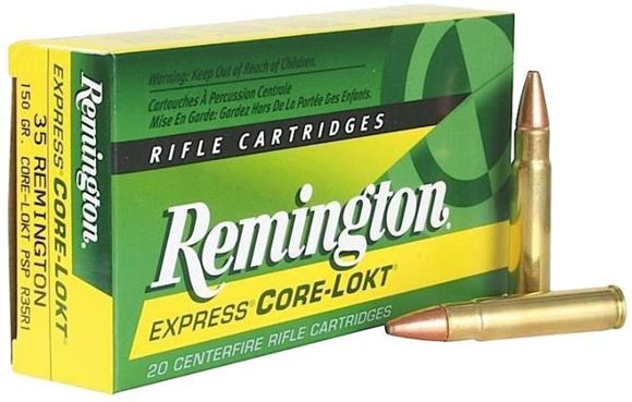 Picture of Remington Express Core-Lokt Centerfire Rifle Ammo - 35 Rem, 150Gr, Core-Lokt, PSP, 20rds Box