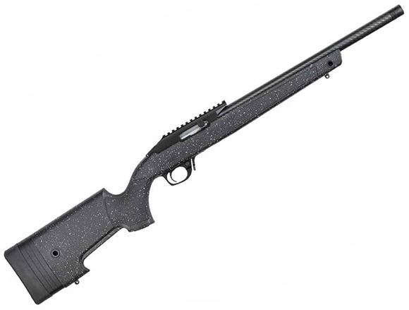 Picture of Bergara BXR SA Semi-Auto Rimfire Rifle - 22LR, 16.5", Carbon Fiber Barrel, Blued, 1/2x28 Threaded, Molded Chassis w/ Adjustable LOP, 30 MOA Picatinny Rail, 10rds