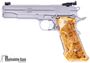 Picture of Used Sig Sauer 1911 Stainless Super Target Single Action Semi-Auto Pistol - 45 ACP, 5", Stainless Steel, Extended Wood Grips, Adjustable Target Sights, NO MAG. Good Condition