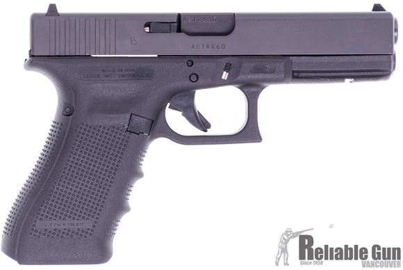 Picture of Used Glock 17 Gen4 Semi Auto Pistol, 9mm Luger, Black, 2 Mags, Original Case, Excellent Condition