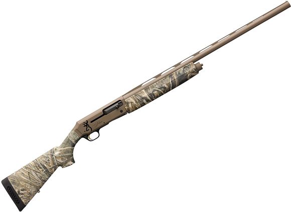 Picture of Browning Silver Field Semi-Auto Shotgun - 12Ga, 3-1/2", 28", Realtree Max-5 Camo Composite Stock, FDE Finish Receiver, Brass Bead Front Sight, 4rds, (F,M,IC)