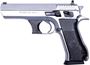 Picture of IWI Jericho 941F Surplus SA w/Frame Mounted Safety Semi-Auto Pistol - 9mm, 4.5", Hard Chrome, Steel Frame & Slide, Plastic Grips, 10rds, Combat Type White 3-Dot Fixed Sights