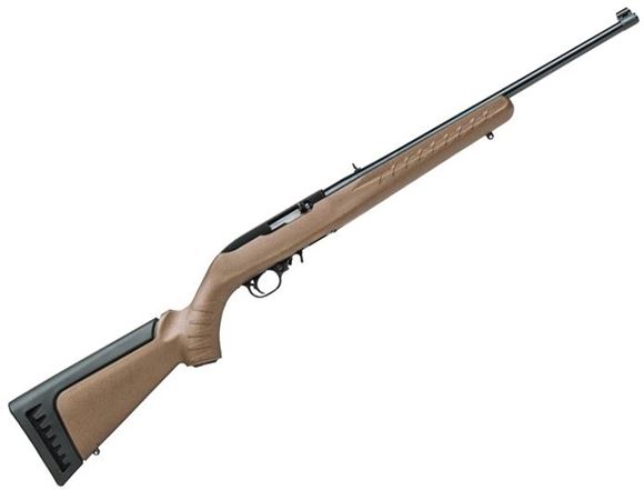Picture of Ruger 10/22 Carbine Rimfire Semi-Auto Rifle - 22 LR, 18.50", Blued, Copper Mica Stock w/ Black Cheek Riser, 10rds, Adjustable Rear & Bead Front Sight