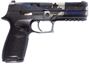 Picture of SIG SAUER P320 Blue Edition Striker Action Semi-Auto Pistol - 9mm, 4.7", Nitron Finish W/ Canadian Flag, Black Polymer Grip Module, 2x10rds, 3-Dot Sights