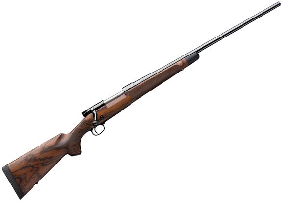 Picture of Winchester Model 70 Super Grade Bolt Action Rifle - 6.5 Creedmoor, 22", High Gloss Blued, Grade AAA French Walnut Sporter Stock w/ Ebony Tip, Jeweled Bolt Body, M.O.A. Trigger System, Pre-'64 action, 5rds