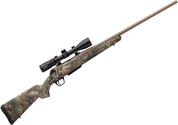 Picture of Winchester XPR Hunter Strata Bolt Action Rifle - 270 Win, 24", Scope Combo With Vortex Crossfire II 3-9x40mm, Permacote FDE Finish, True Timber Strata Camo Stock, 4rds