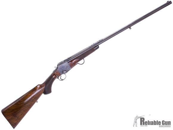 Picture of Used Thomas Bland & Sons Field Action Falling Block 303 British, 28'' Barrel With Matted Rib, Express Sights, Crossover Stock (Left Eye, Right Shoulder), Spare Firing Pin In Grip Cap, Good Condition