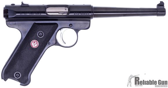 Picture of Used Ruger Mk III Semi-Auto 22 LR, 6" Tapered Barrel, Blued, No Mag, Original Box, Very Good Condition