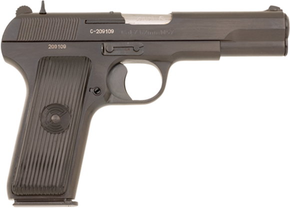 Picture of Zastava Arms M57 Single Action Semi-Auto Pistol - 7.62x25mm, 116mm, Blue, Polymer Grips, 1x9rds, Fixed Iron Sights