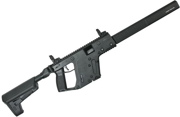 Picture of KRISS Vector Gen II CRB Enhanced Semi-Auto Carbine - 45Auto, 18.6", w/Square Enhanced Black Shroud, Black, M4 Stock Adaptor w/Defiance M4 Stock, 10rds Glock Mag, Flip Up Front & Rear Sights