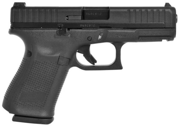 Picture of Glock 44 Rimfire Semi Auto Pistol - 22 LR,  4.17" (106mm) Barrel, Black,  Hybrid Steel Polymer Slide, Adj Sight, 2x10rds, Adj Backstraps
