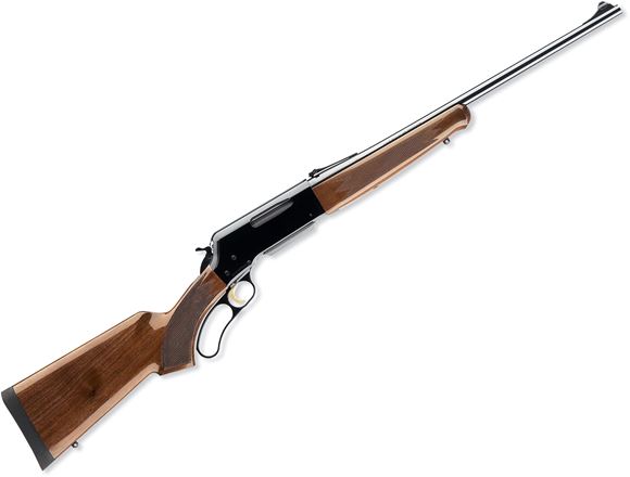 Picture of Browning BLR Lightweight w/Pistol Grip Lever Action Rifle - 358 Win , 20", Sporter Contour, Polished Black, Aluminum Alloy, Gloss Grade I Black Walnut Stock, 4rds, Rifle Sights