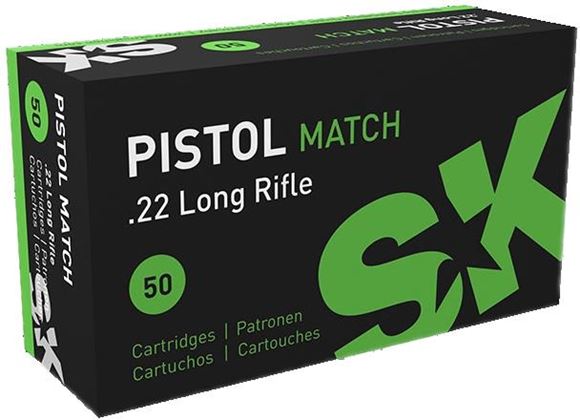 Picture of Lapua SK Rimfire Ammo - Pistol Match, 22 LR, 40Gr, Lead Round Nose, 500rds Brick