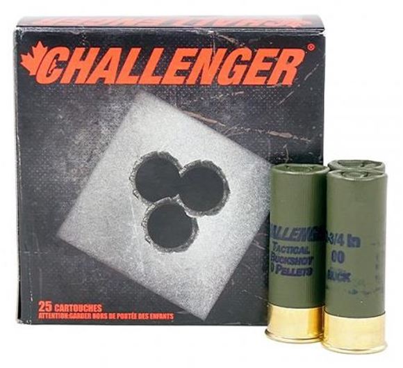 Picture of Challenger Hunting Loads Shotgun Ammo - Buck Shot Magnum, 12Ga, 2-3/4", 9 Pellets, 00 Buck, 400 Case