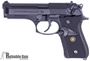 Picture of Used Beretta 96 Centurion Semi Auto Pistol, 109mm Barrel, 40 S&W, 2 Mags, Original Case, Pachmayr Grips and Originals, Very Good Condition