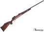Picture of Pre Owned Unfired Weatherby Mark V Sporter Bolt Action Rifle - 257 Wby Mag, 26", Matte Blued, Walnut Monte Carlo Stock w/Rosewood Forend & Pistol Grip Cap, Warne Scope Bases, Excellent Condition