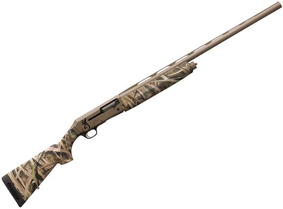 Picture of Browning Silver Field Semi-Auto Shotgun - 12Ga, 3-1/2", 28", Mossy Grass Blades Camo Composite Stock, FDE Finish Receiver, Brass Bead Front Sight, 4rds, (F,M,IC)