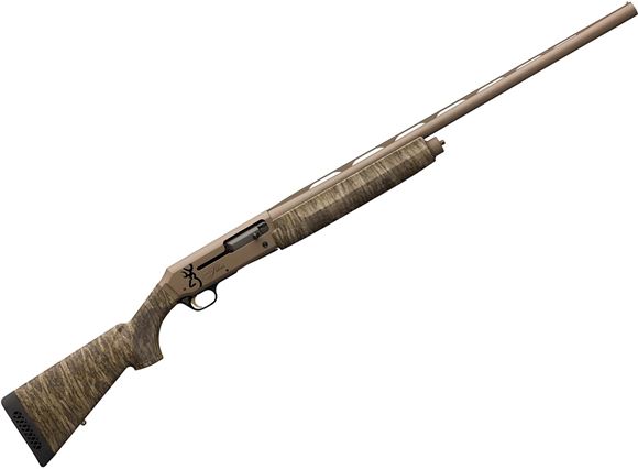 Picture of Browning Silver Field Semi-Auto Shotgun - 12Ga, 3-1/2", 28", Mossy Oak Bottomland Camo Composite Stock, FDE Finish Receiver, Brass Bead Front Sight, 4rds, (F,M,IC)
