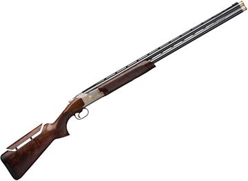 Picture of Browning Citori 725 Sporting Golden Clays Over/Under Shotgun - 12Ga, 2 3/4", 32", Vented Rib, Ported, Polished Blued, Gloss Oil Grade V/VI Walnut Stock, Golden Clays Accented Gold Engraving, Pro Fit Adjustable Comb, HiViz Pro-Comp Front & Ivory Mid Bead