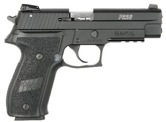 Picture of SIG SAUER P226R Classic Rimfire DA/SA Semi-Auto Pistol - 22 LR, 4-1/2", Black Anodized, Black Polymer Factory Grips, 2x10rds, Adjustable Sights, Rail