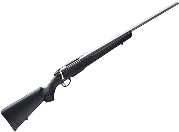 Picture of Tikka T3X Lite Bolt Action Rifle - 338 Win Mag, 24.4", Stainless Steel Finish, Black Modular Synthetic Stock, Standard Trigger, 3rds, No Sights