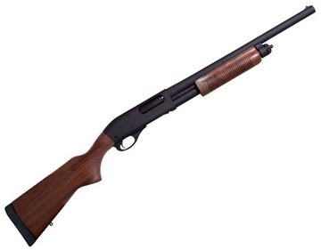 Picture of Remington 870 Police Pump Action Shotgun - 12Ga, 3", 18", Parkerized, Walnut Stock & Fore-End, 4rds, Fixed IC Choke, Bead Sight