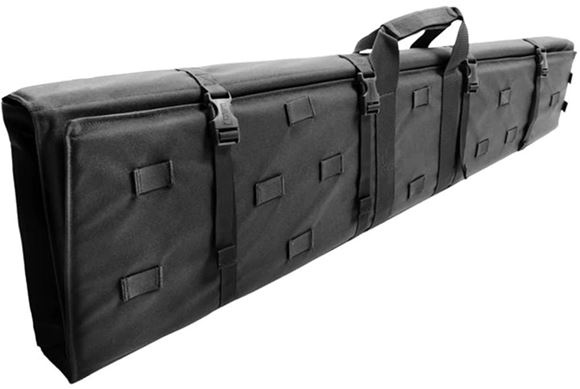 Picture of Blackhawk Bags & Cases - Stalker Drag Mat, Bag, Elastic Loops w/ Flap Holds 10rds 308, 50.5"L,9"W,2" D, Black, Adjustable Shoulder Strap